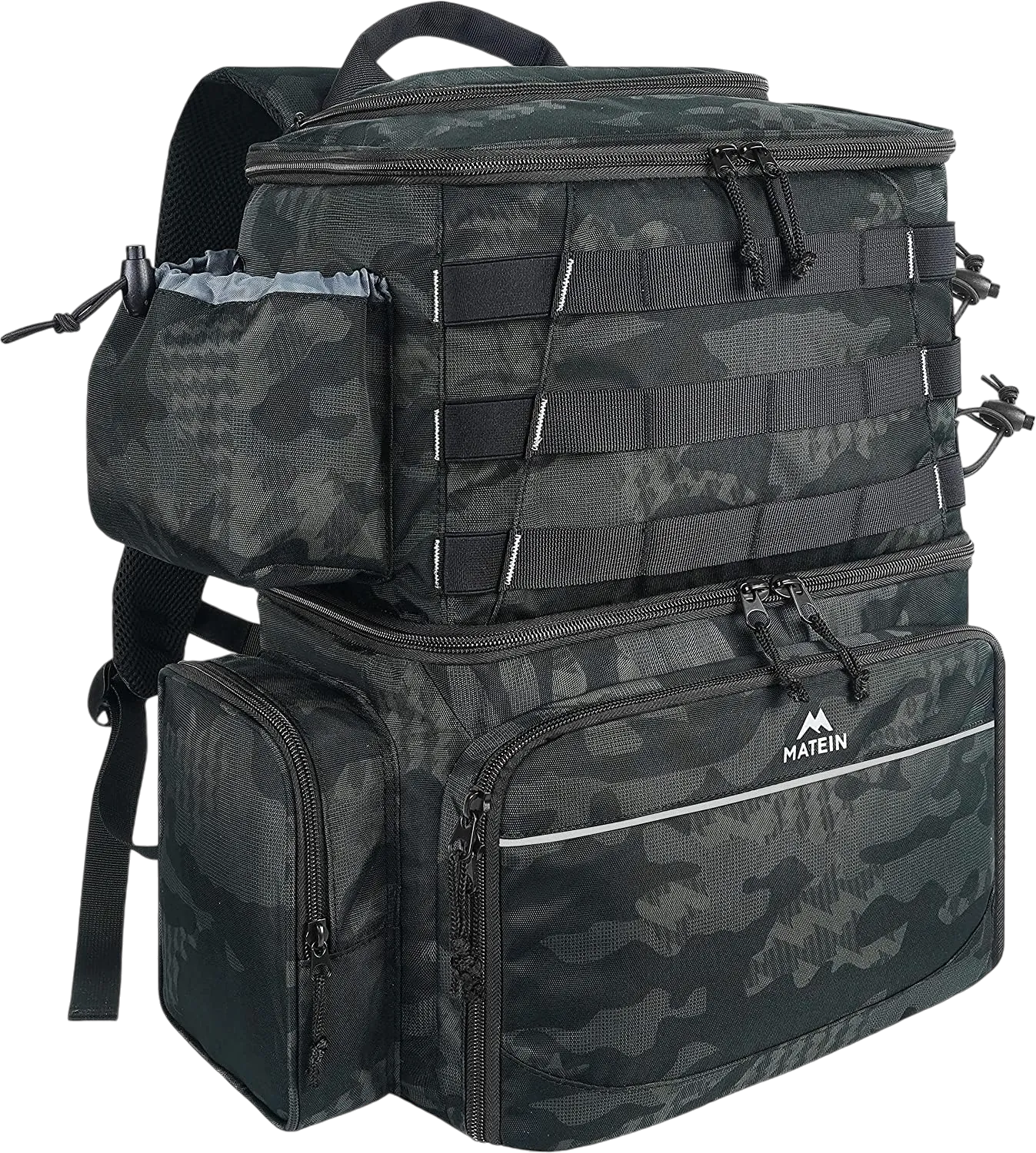 MATEIN Fishing Backpack Tackle Box, Water Resistant Fishing Stor